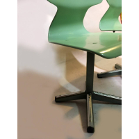 Vintage Galvanitas schoolstoeltje zachtgroen nr 9